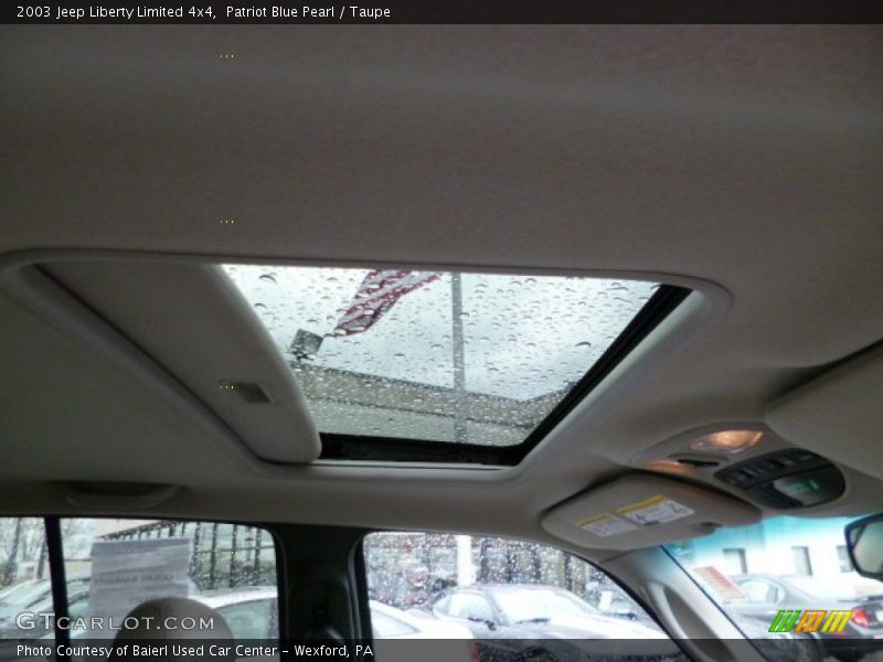 Sunroof of 2003 Liberty Limited 4x4