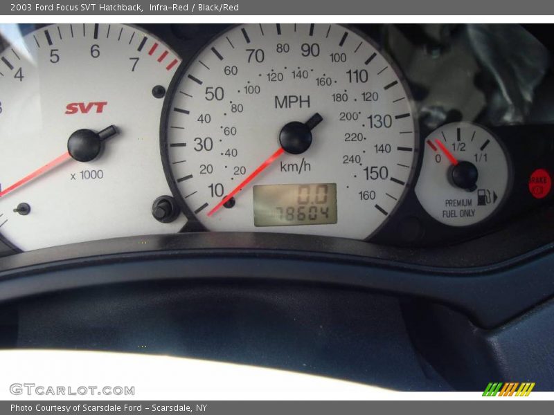 Infra-Red / Black/Red 2003 Ford Focus SVT Hatchback