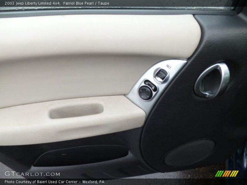 Patriot Blue Pearl / Taupe 2003 Jeep Liberty Limited 4x4