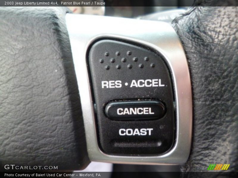 Patriot Blue Pearl / Taupe 2003 Jeep Liberty Limited 4x4