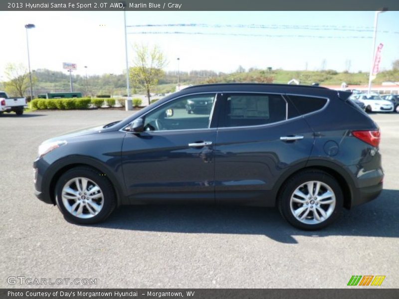 Marlin Blue / Gray 2013 Hyundai Santa Fe Sport 2.0T AWD