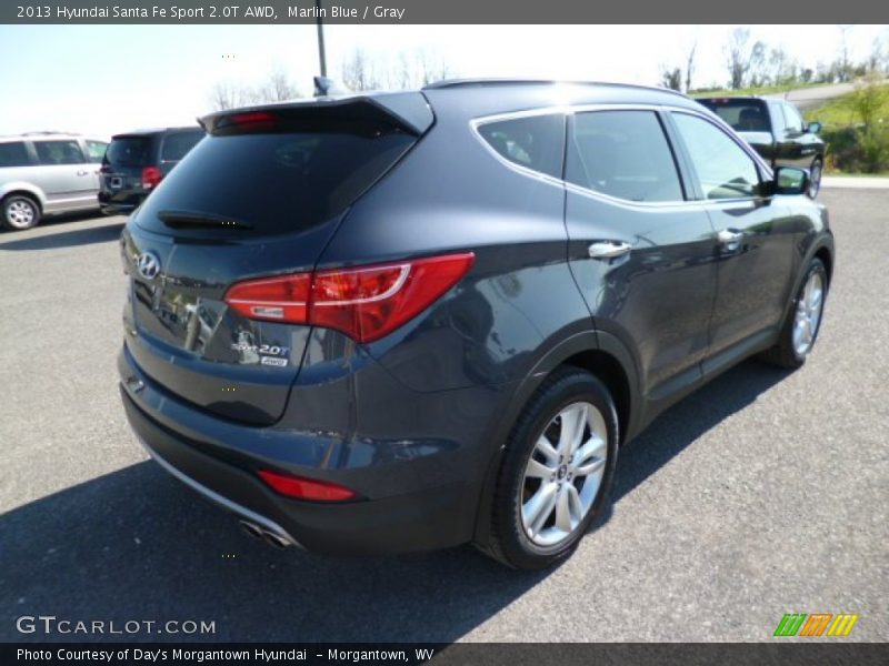 Marlin Blue / Gray 2013 Hyundai Santa Fe Sport 2.0T AWD