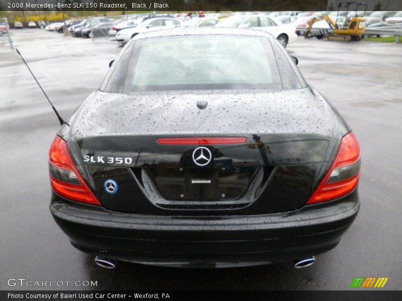 Black / Black 2008 Mercedes-Benz SLK 350 Roadster