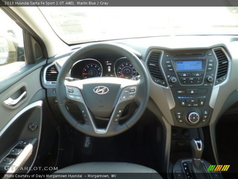 Marlin Blue / Gray 2013 Hyundai Santa Fe Sport 2.0T AWD