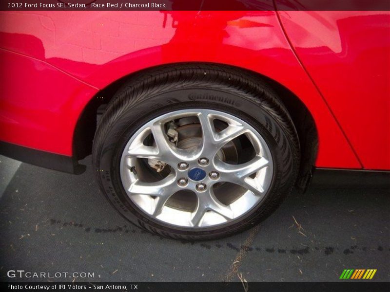 Race Red / Charcoal Black 2012 Ford Focus SEL Sedan