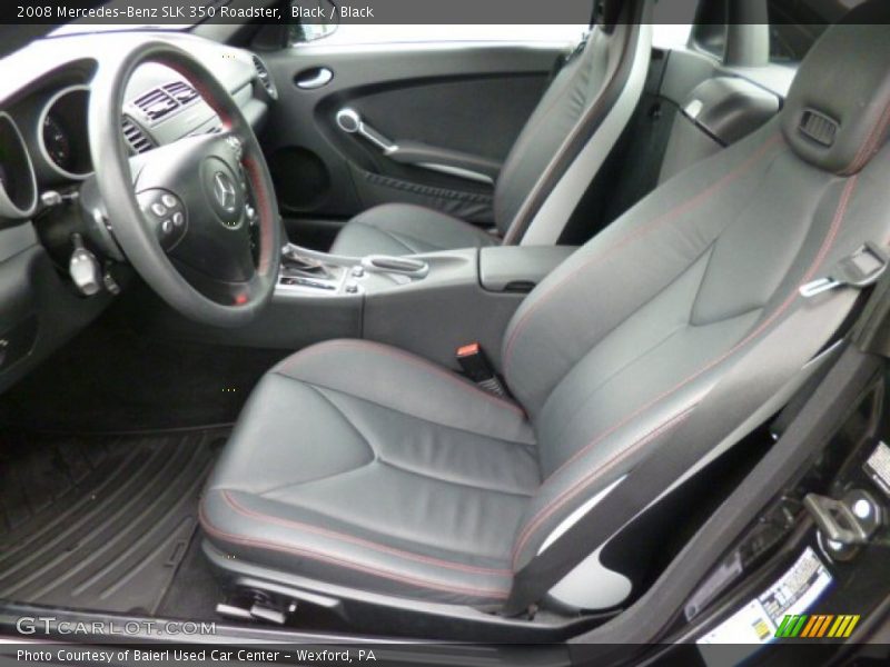  2008 SLK 350 Roadster Black Interior