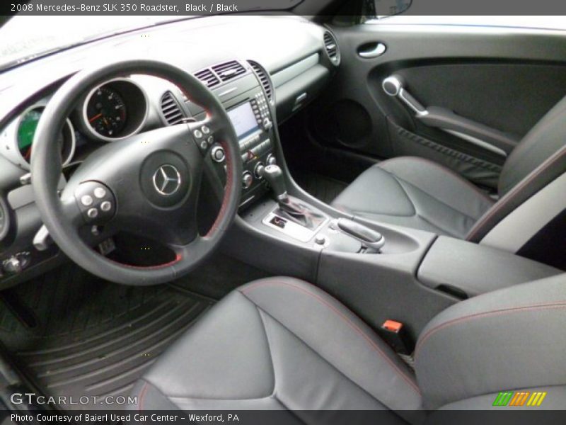 Black Interior - 2008 SLK 350 Roadster 