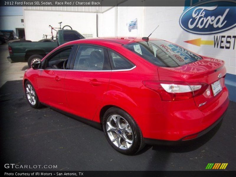 Race Red / Charcoal Black 2012 Ford Focus SEL Sedan