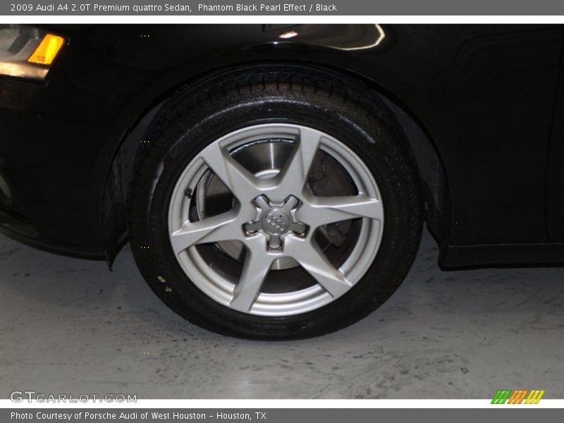 Phantom Black Pearl Effect / Black 2009 Audi A4 2.0T Premium quattro Sedan