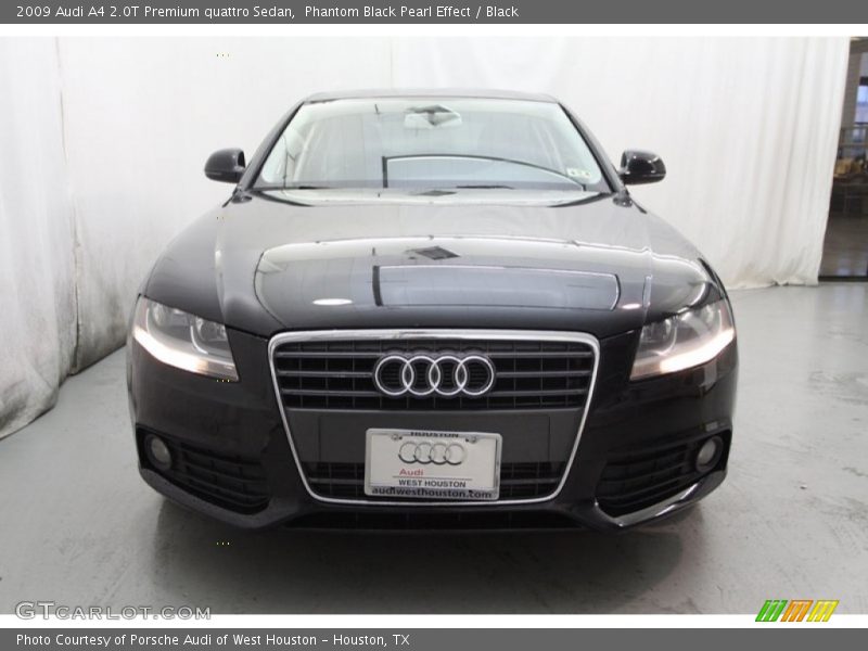 Phantom Black Pearl Effect / Black 2009 Audi A4 2.0T Premium quattro Sedan