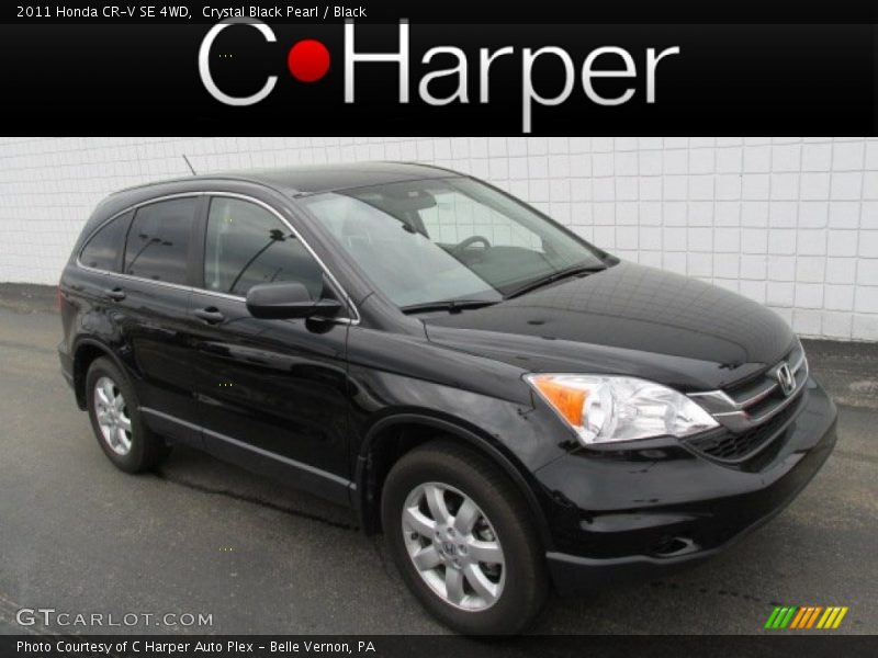 Crystal Black Pearl / Black 2011 Honda CR-V SE 4WD