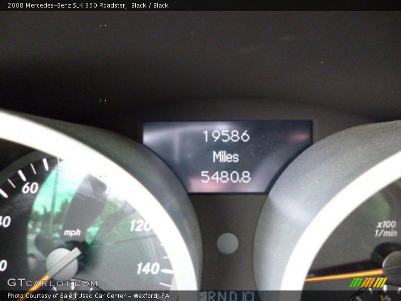 Black / Black 2008 Mercedes-Benz SLK 350 Roadster
