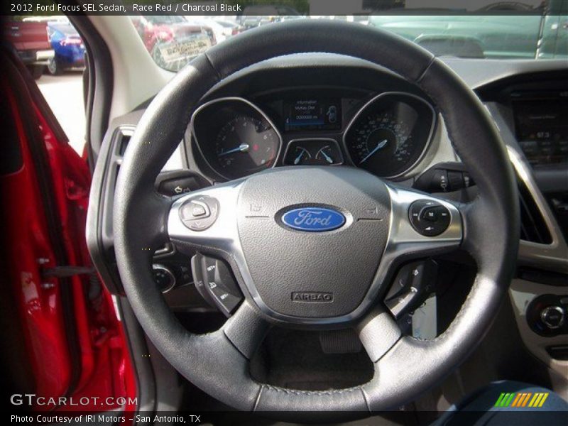 Race Red / Charcoal Black 2012 Ford Focus SEL Sedan