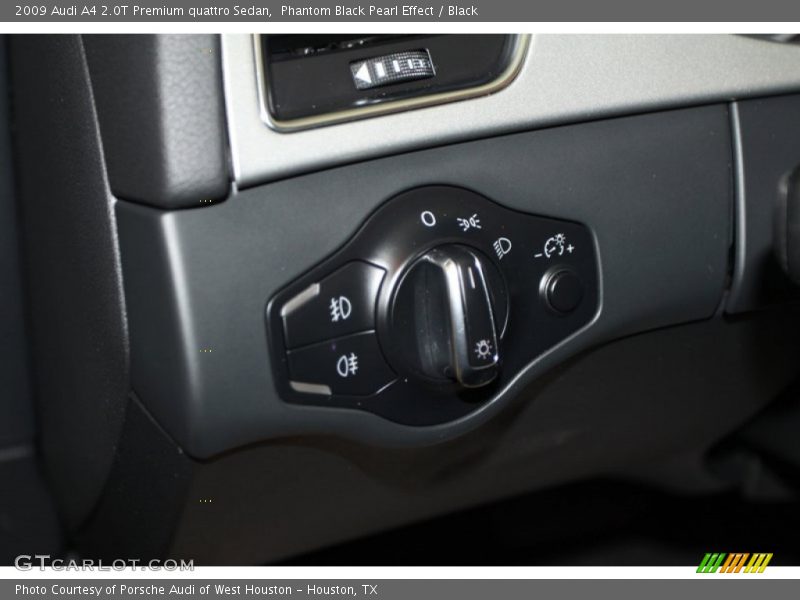 Phantom Black Pearl Effect / Black 2009 Audi A4 2.0T Premium quattro Sedan