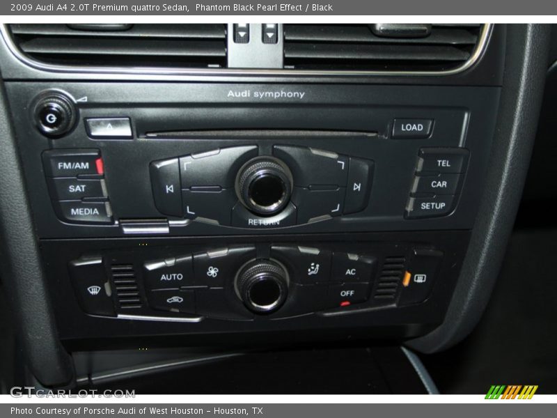 Phantom Black Pearl Effect / Black 2009 Audi A4 2.0T Premium quattro Sedan