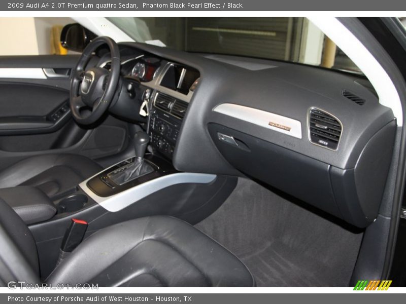 Phantom Black Pearl Effect / Black 2009 Audi A4 2.0T Premium quattro Sedan