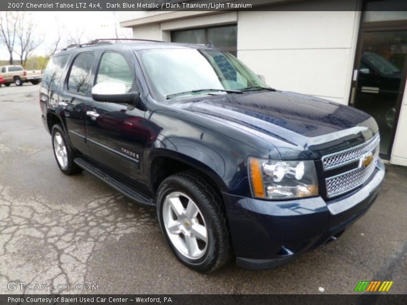 Dark Blue Metallic / Dark Titanium/Light Titanium 2007 Chevrolet Tahoe LTZ 4x4