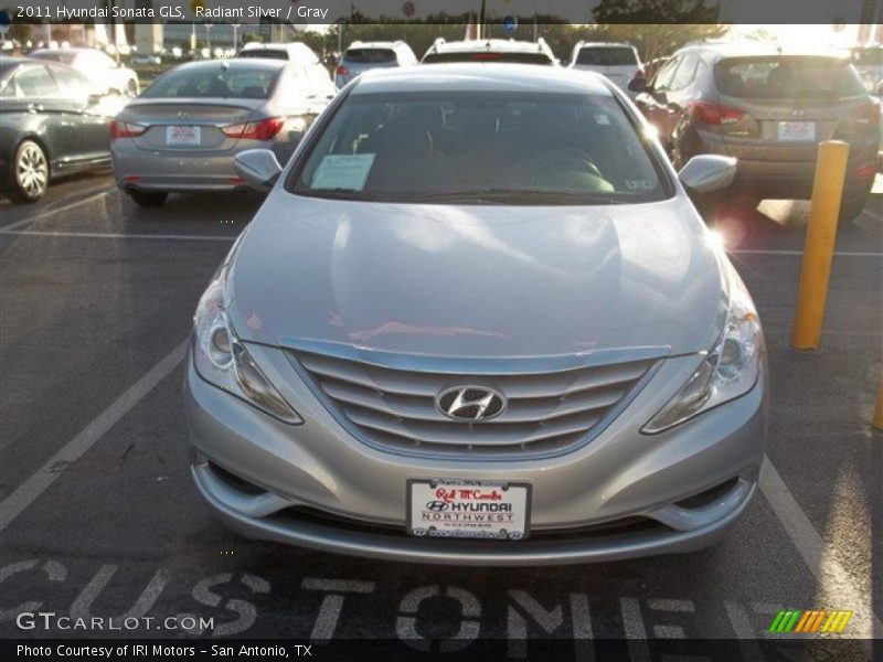 Radiant Silver / Gray 2011 Hyundai Sonata GLS