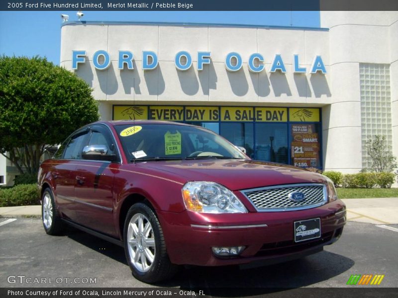 Merlot Metallic / Pebble Beige 2005 Ford Five Hundred Limited