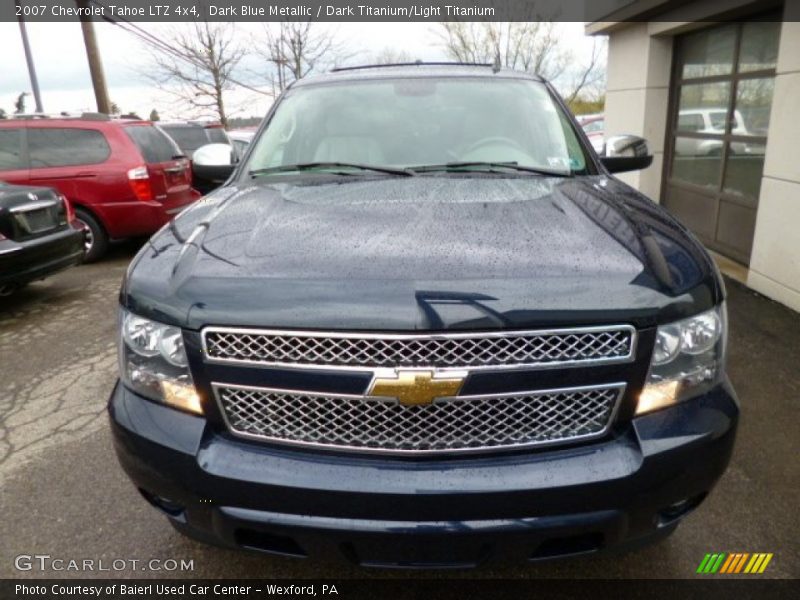 Dark Blue Metallic / Dark Titanium/Light Titanium 2007 Chevrolet Tahoe LTZ 4x4