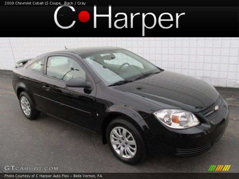 Black / Gray 2009 Chevrolet Cobalt LS Coupe