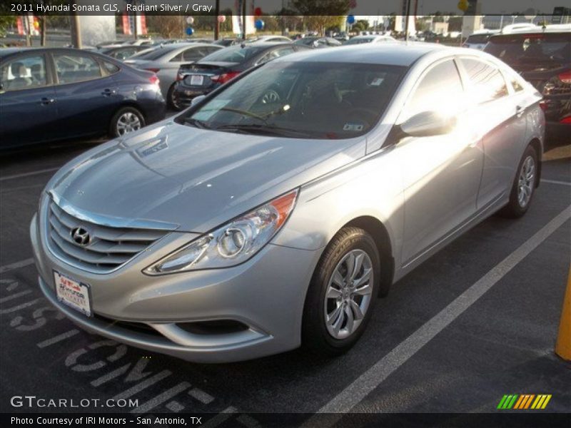 Radiant Silver / Gray 2011 Hyundai Sonata GLS