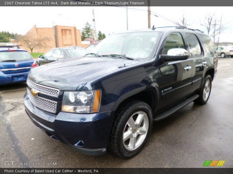 Dark Blue Metallic / Dark Titanium/Light Titanium 2007 Chevrolet Tahoe LTZ 4x4