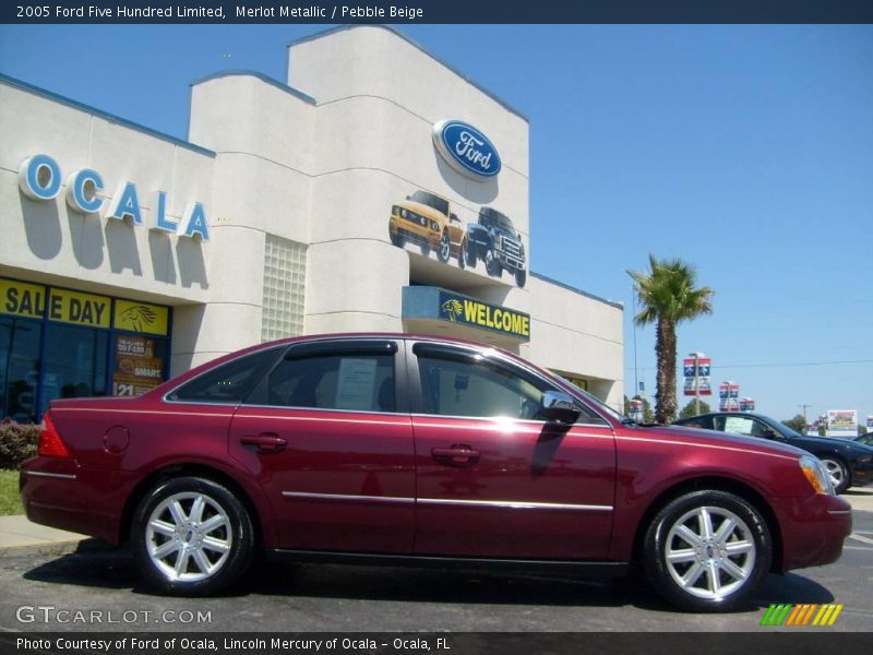 Merlot Metallic / Pebble Beige 2005 Ford Five Hundred Limited