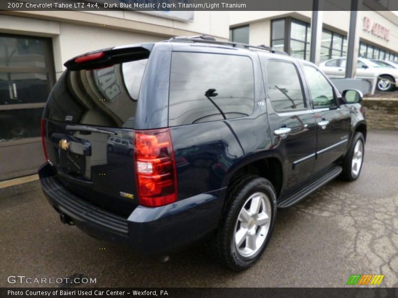 Dark Blue Metallic / Dark Titanium/Light Titanium 2007 Chevrolet Tahoe LTZ 4x4