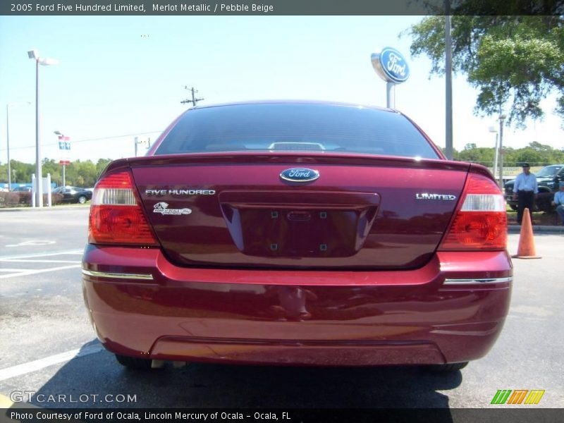 Merlot Metallic / Pebble Beige 2005 Ford Five Hundred Limited