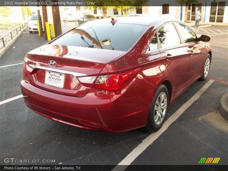 Sparkling Ruby Red / Gray 2012 Hyundai Sonata GLS