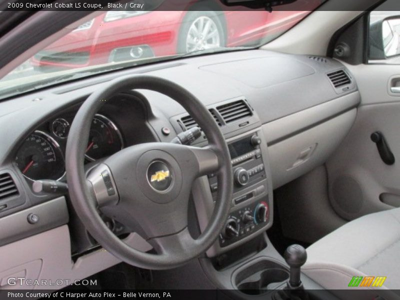 Black / Gray 2009 Chevrolet Cobalt LS Coupe