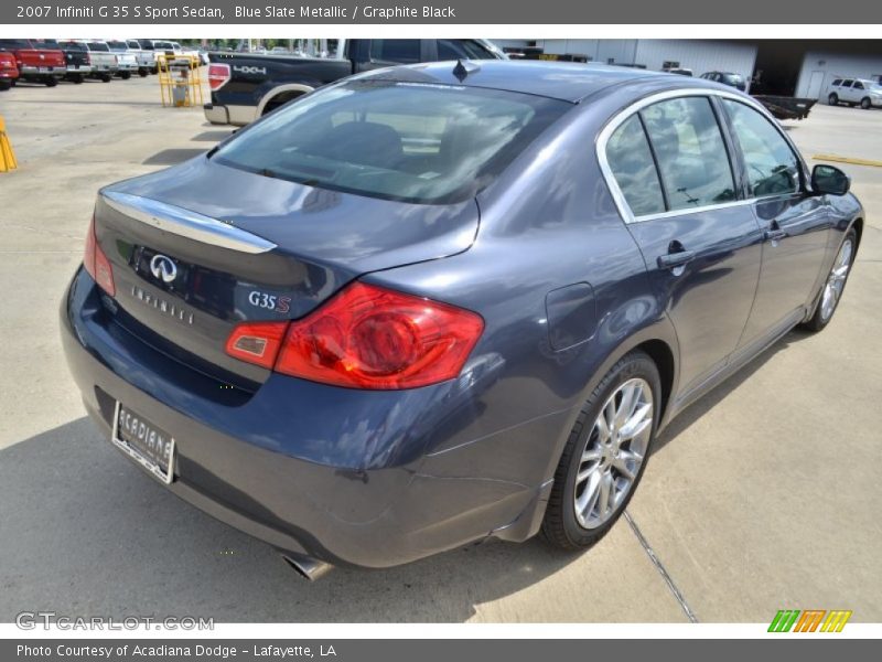 Blue Slate Metallic / Graphite Black 2007 Infiniti G 35 S Sport Sedan