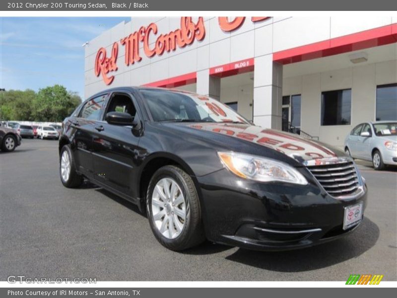 Black / Black 2012 Chrysler 200 Touring Sedan