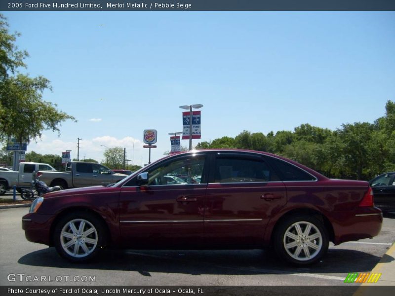 Merlot Metallic / Pebble Beige 2005 Ford Five Hundred Limited