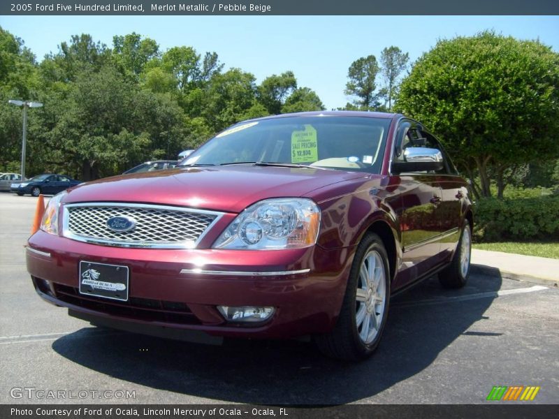 Merlot Metallic / Pebble Beige 2005 Ford Five Hundred Limited