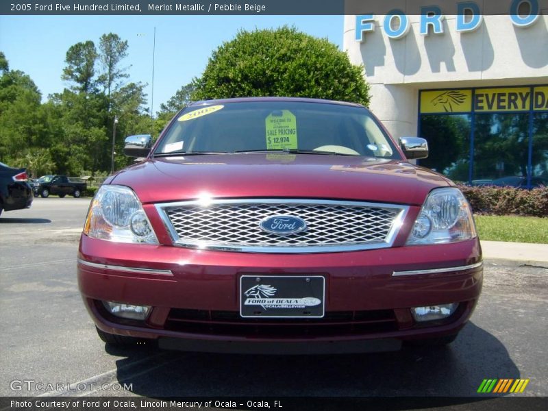 Merlot Metallic / Pebble Beige 2005 Ford Five Hundred Limited