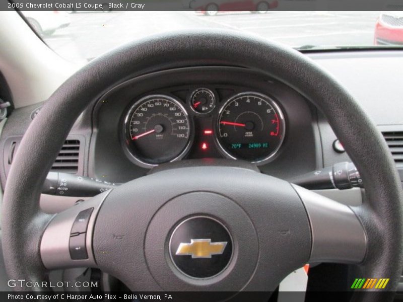 Black / Gray 2009 Chevrolet Cobalt LS Coupe