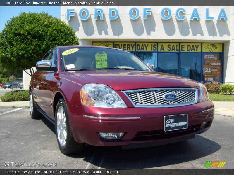 Merlot Metallic / Pebble Beige 2005 Ford Five Hundred Limited