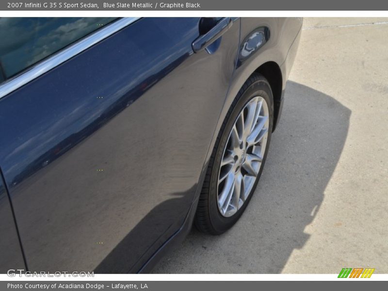 Blue Slate Metallic / Graphite Black 2007 Infiniti G 35 S Sport Sedan