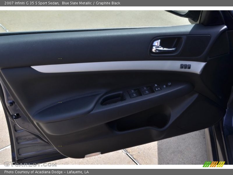 Blue Slate Metallic / Graphite Black 2007 Infiniti G 35 S Sport Sedan