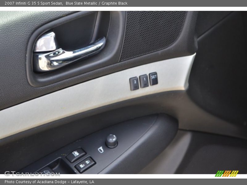 Blue Slate Metallic / Graphite Black 2007 Infiniti G 35 S Sport Sedan