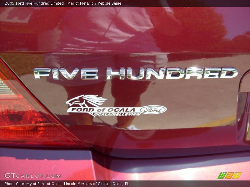 Merlot Metallic / Pebble Beige 2005 Ford Five Hundred Limited