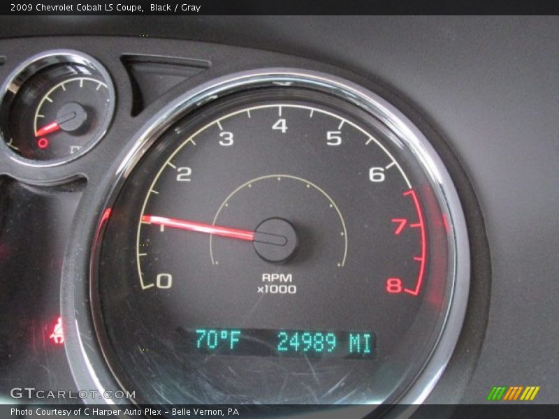 Black / Gray 2009 Chevrolet Cobalt LS Coupe