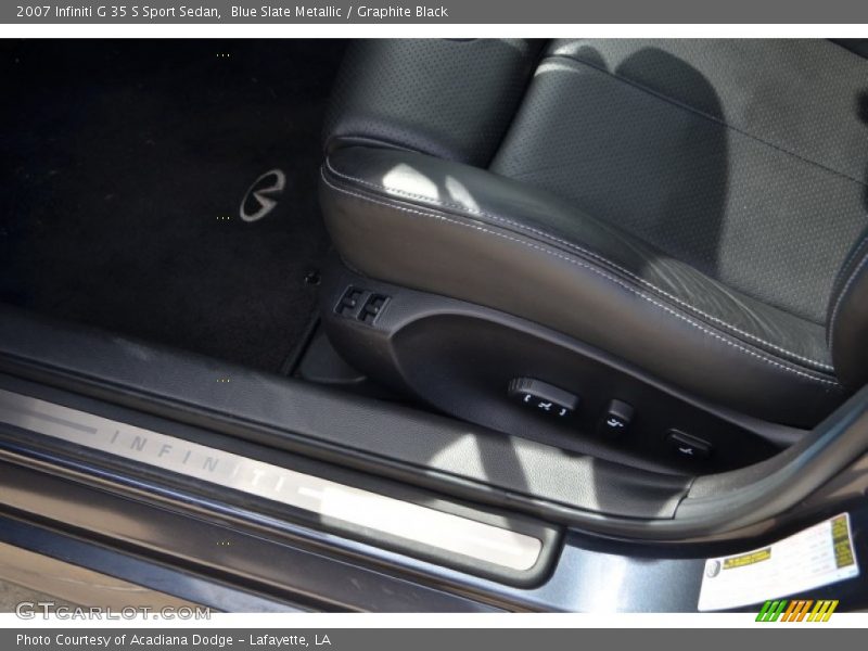 Blue Slate Metallic / Graphite Black 2007 Infiniti G 35 S Sport Sedan