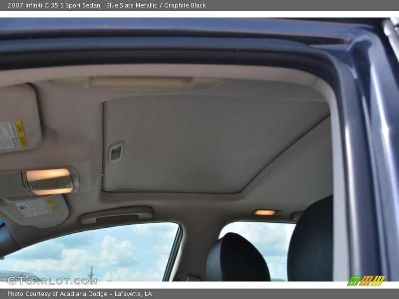 Blue Slate Metallic / Graphite Black 2007 Infiniti G 35 S Sport Sedan