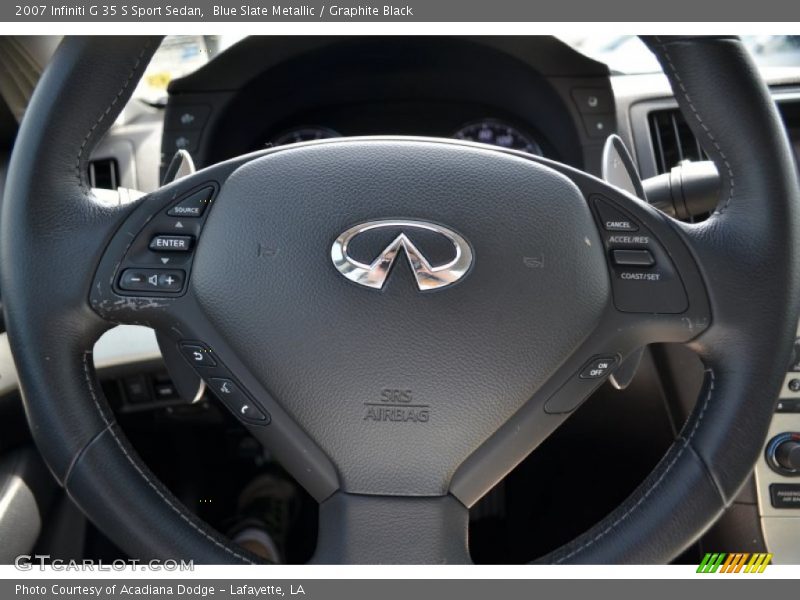 Blue Slate Metallic / Graphite Black 2007 Infiniti G 35 S Sport Sedan