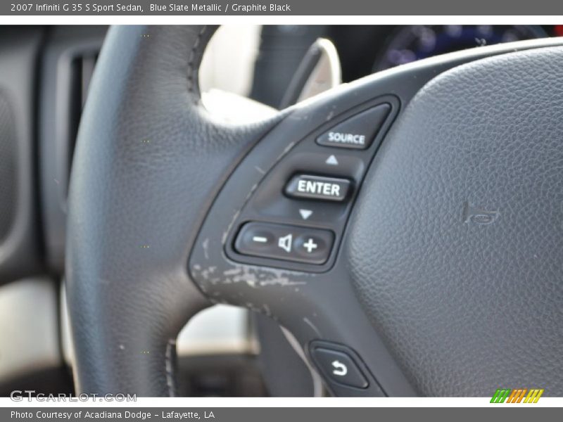 Blue Slate Metallic / Graphite Black 2007 Infiniti G 35 S Sport Sedan