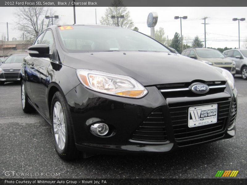 Black / Charcoal Black 2012 Ford Focus SEL Sedan