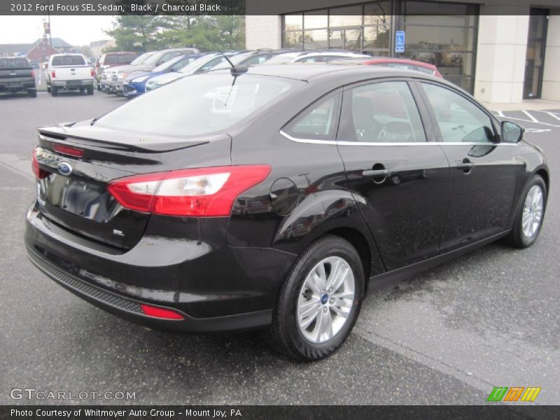 Black / Charcoal Black 2012 Ford Focus SEL Sedan